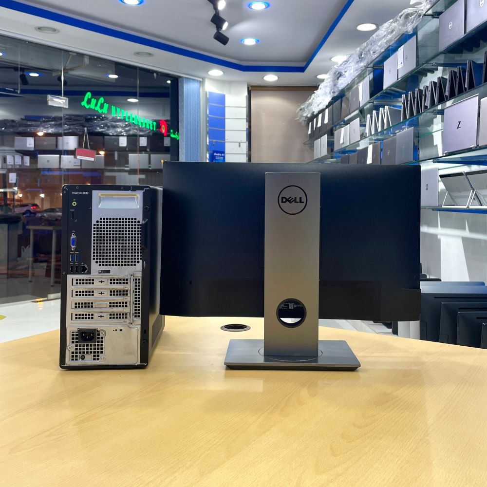 DELL INSPIRION 3880 TOWER PC i7 10th Gen Ram 16GB SSD 512GB DELL MONITOR 24” BAZELLES WINDOWS 11 PRO