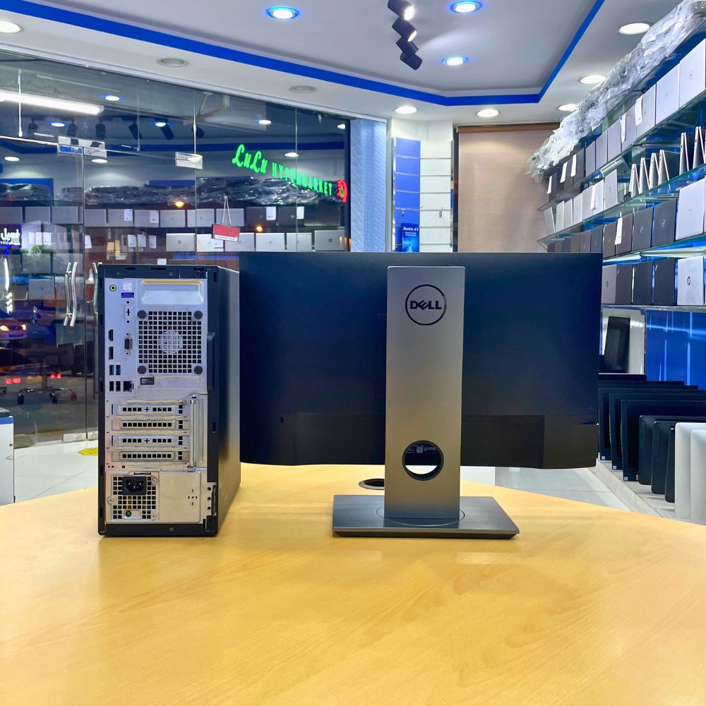 DELL OPTIPLEX 3070 TOWER PC i7 8th Gen Ram 16GB SSD 512GB DELL MONITOR 24” BAZELLES WINDOWS 11 PRO