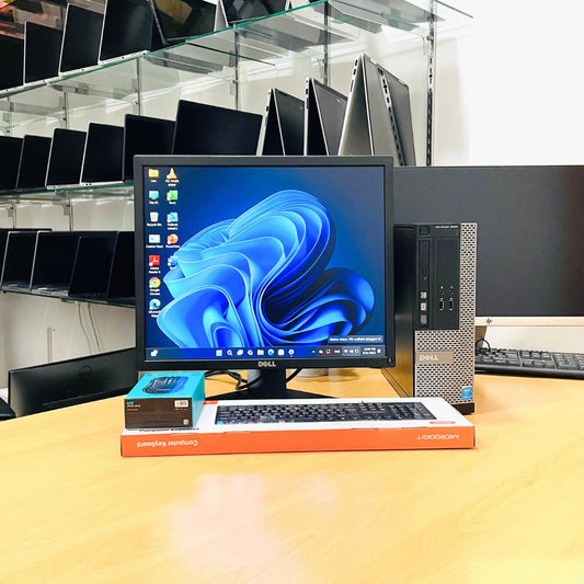 DELL OPTIPLEX SFF i5 4TH GEN RAM 8GB SSD 256GB DELL MONITER 19'' SQUARE WINDOWS 10 PRO