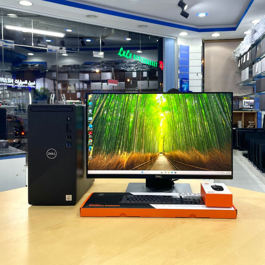 DELL INSPIRION 3880 TOWER PC i7 10th Gen Ram 16GB SSD 512GB DELL MONITOR 24” BAZELLES WINDOWS 11 PRO