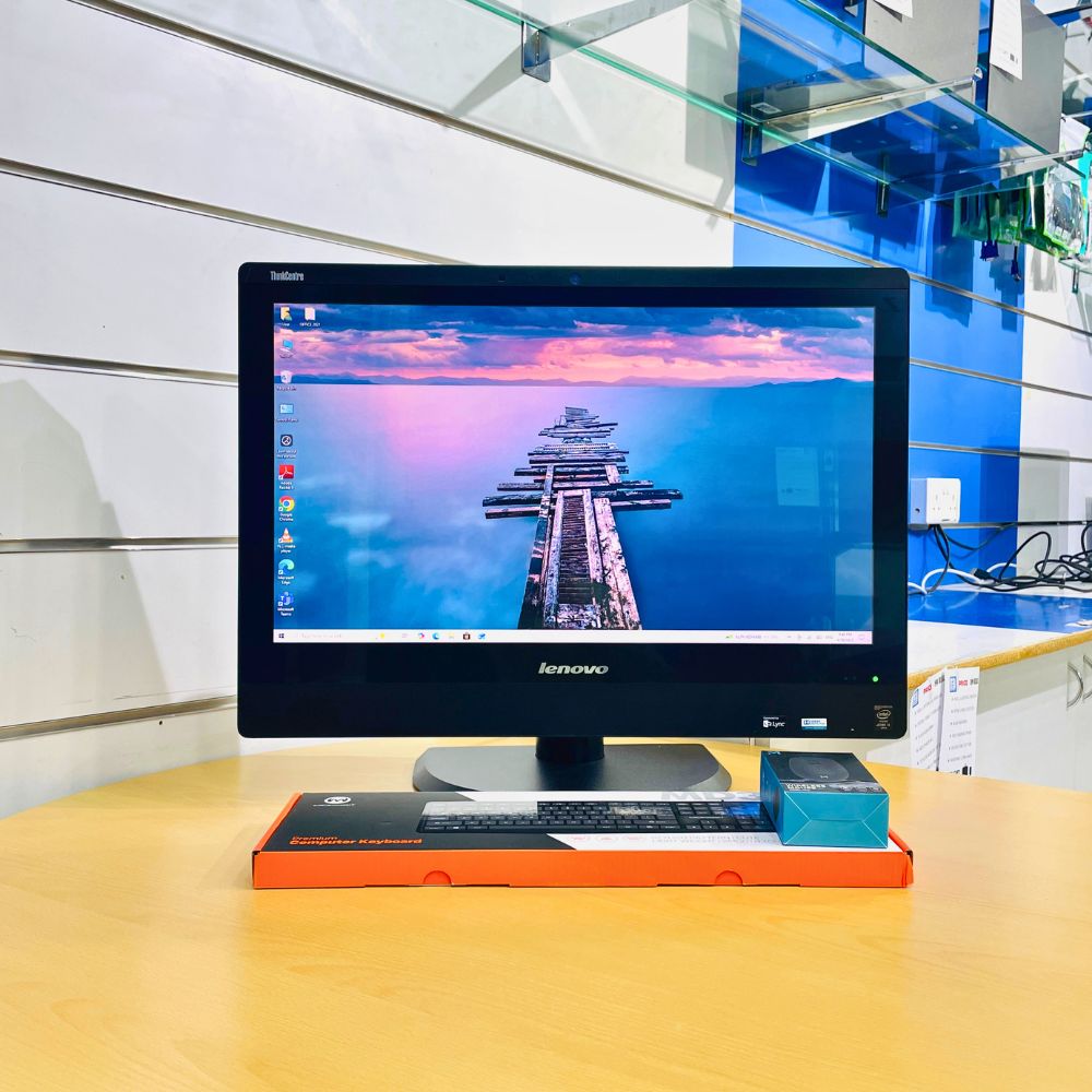 LENOVO THINKCENTER  AIO i5 4TH GEN RAM 8GB SSD 256GB TOUCH SCREEN 24" INCHES WINDOWS 10 PRO