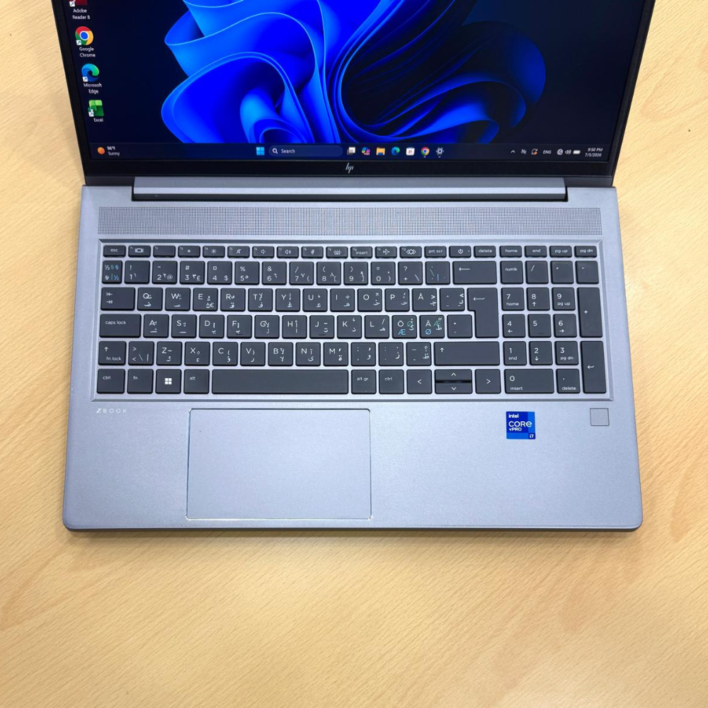 Hp ZBook Power 15 G8 Intel Core i7-11850H 11th Gen Ram 16GB DDR4 SSD 512GB M.2 NVMe Nvidia RTX A2000 4GB Display Size 15.6” FHD